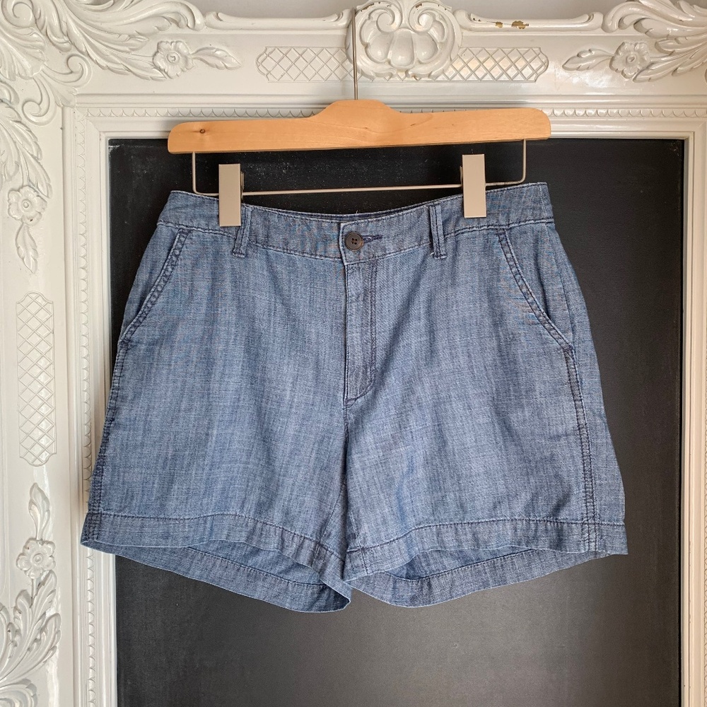 Chambray Denim Shorts Size 4